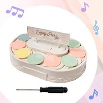 Cupcake Holder Turntable Display Stand Degree Automatic Rotating Plates without Music white