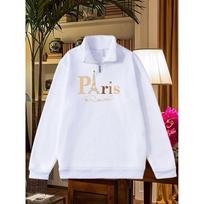 Men's Half Zipper Sweatshirt - Loose Fit Round Neck Sweatshirt Half Zipper, Casual Loose Fit Autumn/Winter Sweatshirt XXL beige