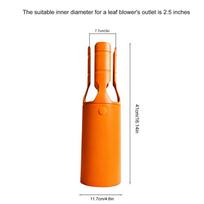 Universal Leaf Blower Nozzle Attachment Turbo Air Flow Booster Extension Tube for Garden Yard Driveway Cleaning and Lawn Care orange
