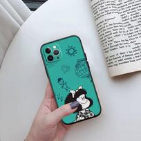 MH88 Mafalda dėklas telefonui Motorola Moto Edge 60 60s 70 G86 G56 G54 E14 G04S G45 G54 G64 S30 S50 X30 X40 X50 Pro Power Tylus Moto G04S rusvai geltona