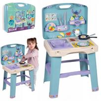 Smoby Disney Stitch žaislinė virtuvėlė lagaminėlyje, 43 × 35 × 76 cm