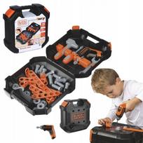 Smoby Black&Decker žaislinis įrankių rinkinys lagamine vaikams nuo 3 metų, 27 × 11 × 27,5 cm