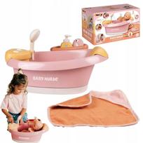 Smoby Baby Nurse vonelė lėlėms iki 42 cm su burbuliukais ir LED apšvietimu, 40 × 30 × 23 cm
