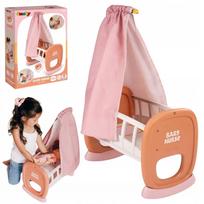 Smoby Baby Nurse lopšys lėlėms su baldakimu, nuo 18 mėn.