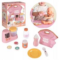 Smoby Baby Nurse lėlytės maitinimo rinkinys su receptų knygele ir medžiaginiu krepšiu