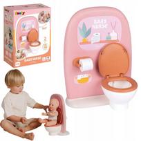 Lėlės tualetas Smoby Baby Nurse 2 viename su praustuvu ir higienos reikmenimis