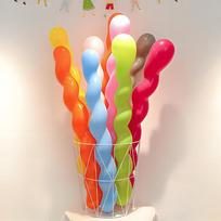 Thick Spiral Twist Dragon Balloon - Irregular Shaped Screw Balloon for Nightclub & Bar KTV Decoration yellow