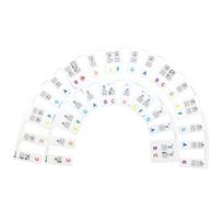 61/88 Keys Piano Keyboard Notes Guide, Removable Silicone Piano Keys Labels for Beginner, Reusable Standard Full-Size Keyboard Learning Note Strips 1.5mm D white