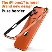 Hibridinis silikoninis rėmelis Aliuminio metalinis telefono dėklas iPhone 17 16 15 14 13 12 Pro Max geresniu šilumos buferiu For i16