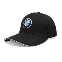 For BMW Car Emblem Embroidery Snapback Baseball Cap Spring And Autumn Outdoor Adjustable Auto stickers Casual Hats Sunscreen Hat gjdf19 juoda