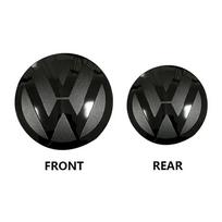Not Affect ACC Car Front Grille & Rear Trunk Emblem Cover Fit VW Polo Golf MK6 MK7 MK8 Passat B6 B7 B8 Tiguan CC T-ROC Arteon Je Bp3 2021-23 Polo black