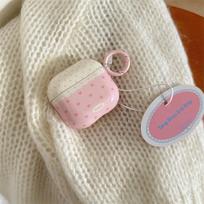 Pink heart-shaped pink pinpoint AirPods Pro1 earphone case is compatible with Apple 1st/1st/1st Gen wireless Bluetooth protective cases Airpods pro3 gray