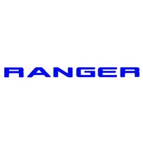 For Ranger 2015-2021 Grille Top Logo Letter Grill RANGER 3D Emblem Original Size ABS Sticker With Glue Chromium Styling L for T8 WILDTRAK