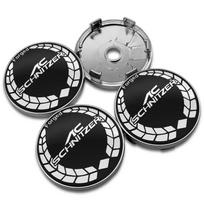 4pcs/set Universal 60mm AC SCHNITZER Emblem Car Wheel Center HFGH Cap Hub Covers Badge For HONDA TOYOTA BMW KIA Chevrolet FORD LEXUS