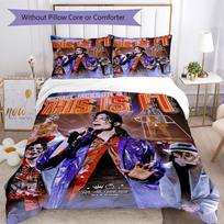 Michael Jackson Patalynės Komplektas Kvėpuojanti Antklodės Užvalkalas su Pagalvių Užvalkalais Dekoratyvinė Lovatiesė Miegamajam Namų Dekoras Gimtadienio Dovana 140cmx210cm