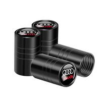 4Pcs Metal Auto Tire Valve Stems Cap Wheel Stem Air Valve Cover For Audi RS S SLINE TT A3 Q3 Q5 Q7 A8L A3 A4L A5 A7 A6L RS A4 B8