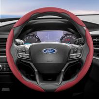 Tinka Ford Kvėpuojančios Skylės Odinis Vairas BGNJ9 Dangtelis Segmentuotas Focus Mk2 Mk3 Fiesta Mk7 Transit Custom Mondeo Mk4 Mk5
