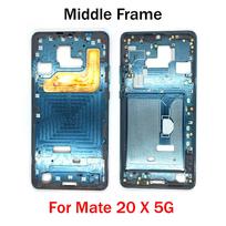 For Huawei Mate 20 Pro 20 X 20X 4G 5G Middle Frame Housing LCD Front Frame Bezel Plate With Side Button For Mate20X 5G green