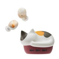 radius HP-C28BTM NEKO Cat-Shaped True Wireless Earbuds, Bluetooth 5.3, AAC, Mike (Calico)