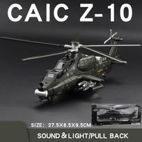 1:72 WZ-10 Sraigtasparnio Žaislas lieto metalo modelis Garsas ir Šviesa Žaislinis Naikintuvo Modelis Papuošalai Kolekcionuoti Pomėgių Modelio Papuošalai Dovana gray