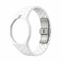 Keraminė reguliuojama sportinio laikrodžio apyrankė Swatch X APRoyal Pop minkštam laikrodžio dirželiui apyrankė laikrodžio korpuso dirželis moterims vyrams white