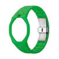 Keraminė reguliuojama sportinio laikrodžio apyrankė Swatch X APRoyal Pop minkštam laikrodžio dirželiui apyrankė laikrodžio korpuso dirželis moterims vyrams green
