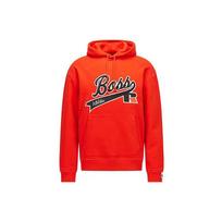 HUGO BOSS X Russell Athletic Sweatshirts Men's Orange Hooded Moderate Regular 50463556-821 XXL red