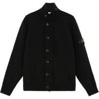 Stone Island high-neck buttoned cardigan K2S155100047S00A3-V0029 XL black