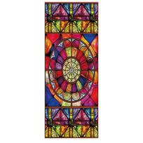 Vitražo langų plėvelė nepermatoma matinė Privatumo apsauga Daugkartinio naudojimo nuimama namų dekoro bažnyčios lango danga 40cm x 120cm