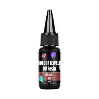 UV Resin Glue 20g Epoxy Glue Hard Ultraviolet Curing DIY UV Glue Color Resin Jewelry Making Quick Drying Glue Clear ežero mėlyna spalva
