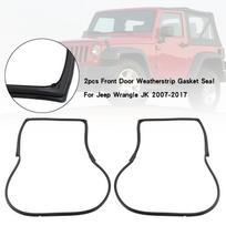 2 vnt. Priekinių durų sandariklis, tarpinė, skirta Jeep Wrangle JK 2007-2017 white
