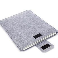Solid Color Felt Slim Sleeve for MacBook Air/Pro 11/13/15 Inch Tablet Case & Storage Bag 13" pilka spalva