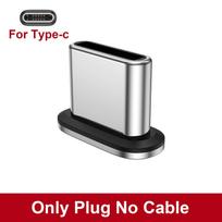 60W Magnetic Cable Fast Charging USB C To TypeC Micro Magnetic Data Cord For Samsung Magnet Charger Wire USB A Adapter 1m white