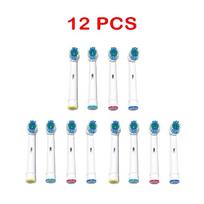 16/12/8×replacement Brush Heads For Oral-b Electric Toothbrush Fit Advance Power/pro Health/triumph/3d Excel/vitality Precision 12 PCS gray