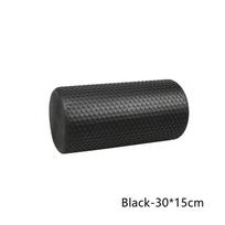 1Pc 30x15CM EVA Foam Roller For Yoga Pilates Gym Fitness Muscle Massage Home Sports Exercise Back Pain Relief Black 30x15cm gray