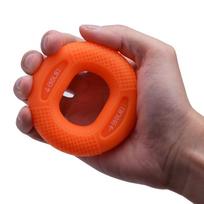 Adjustable Silicone Hand Grip 20 To 80 Lbs Grip Ring Forearm Trainer Expander Wrist Muscle Exercise Gym Fitness High Quality Practical Daily Use oranžinė