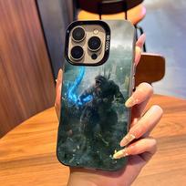 Cool G-Godzillas Phone Case For IPhone17 Air 16 15 14 Plus 13 12 11 Pro 7 8 XS Max XR Silver Black Bumper Case iPhone17 black