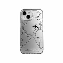 Kūrybiškas kompasas Lėktuvų maršrutai Telefono dėklas iPhone 11 12 13 14 15 Plus 16 Pro Max Lazerinis Atsparus smūgiams Galinis dangtelis Fundas For iPhone 12 ProMax white