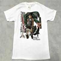 Attack on Titan Season 3 Anime TShirt Unisexs Comfortable and Breathable Retro Captain Levi Streetwear Tshirt Y2k Ins S white