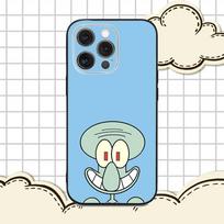 S-Squidward-D Tentacles Phone Case For iPhone 16e,16,15,14,13,12,11,Pro,X,XS,Max,XR,Plus,Mini Soft Black Cover iPhone15