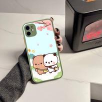 Cute Cartoon Bubu Dudu Phone Case For iPhone 16 15 14 Plus 15 13 12 11 Pro Max X XS MAX Matte Cover iphone 16pro max white