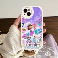 Cute G-Gabbys D-Dollhouses Phone Case For IPhone 16 15 14 13 12 11 Pro Max Plus 16E Soft Leather Cover 12 pro max purple