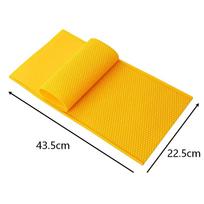 43.5x22.5cm Silicone Beekeeping- Foundation Mold- DIY Beeswax Sheet Press- Tool Kit For Hive Frame Making 2 Pieces Set geltona