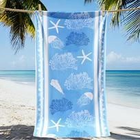 Plant super large beach towel super absorbent fast drying super soft beach towel supeand free travel essential beach towel 50X100cm &1pc white