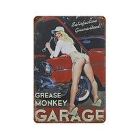 Vintažinis metalinis skardinis ženklas Midnight Lounge Pin Up mergina namams, degalinei, barui, smuklei, virtuvei, garažui, restoranui, sienų dekoras, plokštelės ženklai 20x30cm（7.8x11.8inch） gray
