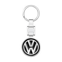 Valve Stems Caps Car Metal Badge Key Chain Pendant Decorative Keyring For Volkswagen VW Golf Tiguan Jetta Passat T5 Polo Touran WR0 white