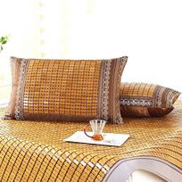Carbonized Bamboo Mahjong Mat - Foldable Bed Mat for Single & Double, Sizes 1.2m, 1.5m, 1.8m 45x70 cm orange