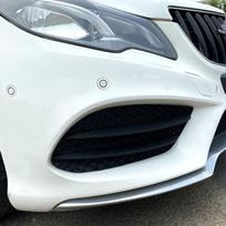 1 Pair Front Bumper Fog Light Grille Black Replacement For Benz E‑Class Coupe W207 A207 C207 AMG Line 2013 to 2016 gray