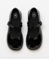 Rosenick Kate Platform Mary Jane Flats (5Cm/2 Colors) Black/245