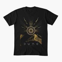 Retro Sandworm Arrakis Desert Power 0620 Sic fi DUNE Gift t shirt 100% cotton Short-sleeve Grap L black